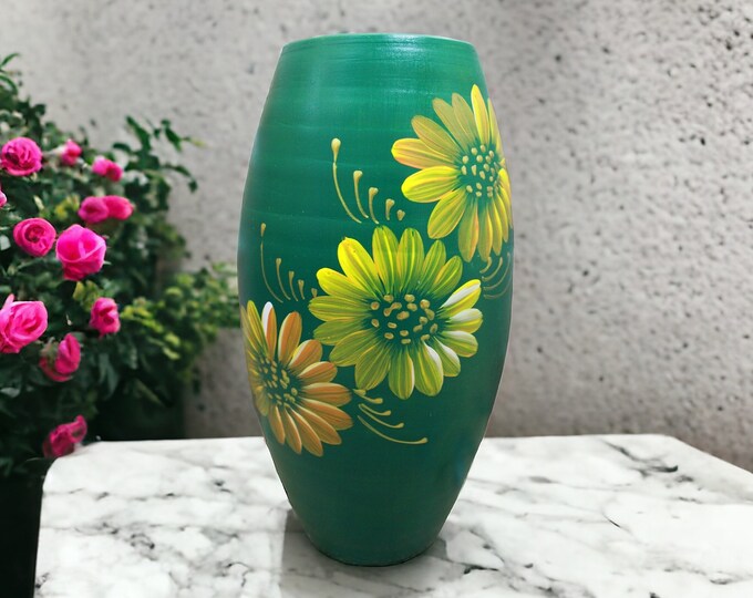 Sunflower Vase, Handmade Vases, Ceramic vases, Pottery gifts, Flower vases, Vases, Pottery Vases, New home gift, Spring Decor, Gifts for mom