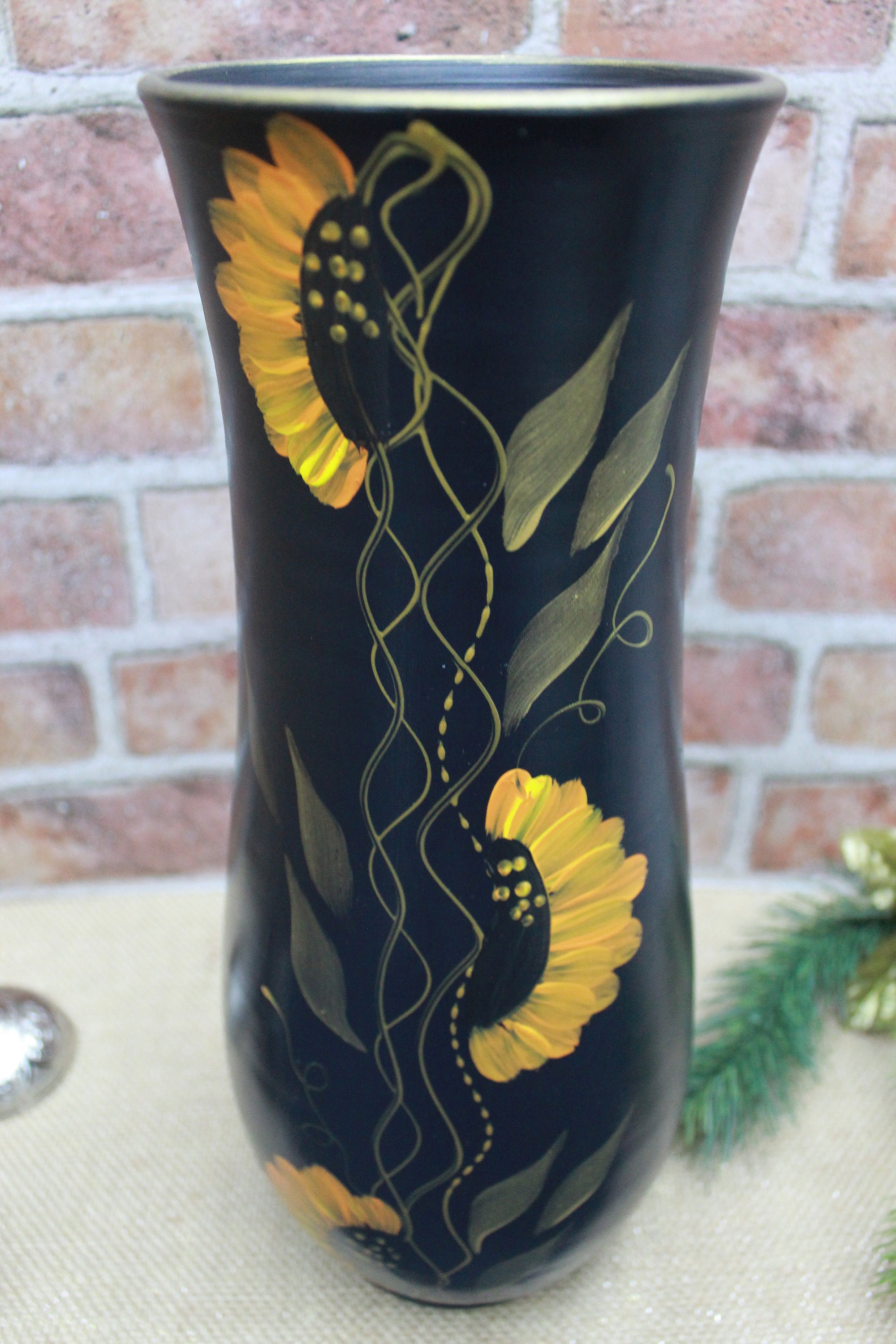 Floor Vase, Sunflower Vase, Handmade Vases, Tall Vase, Ceramic Vases