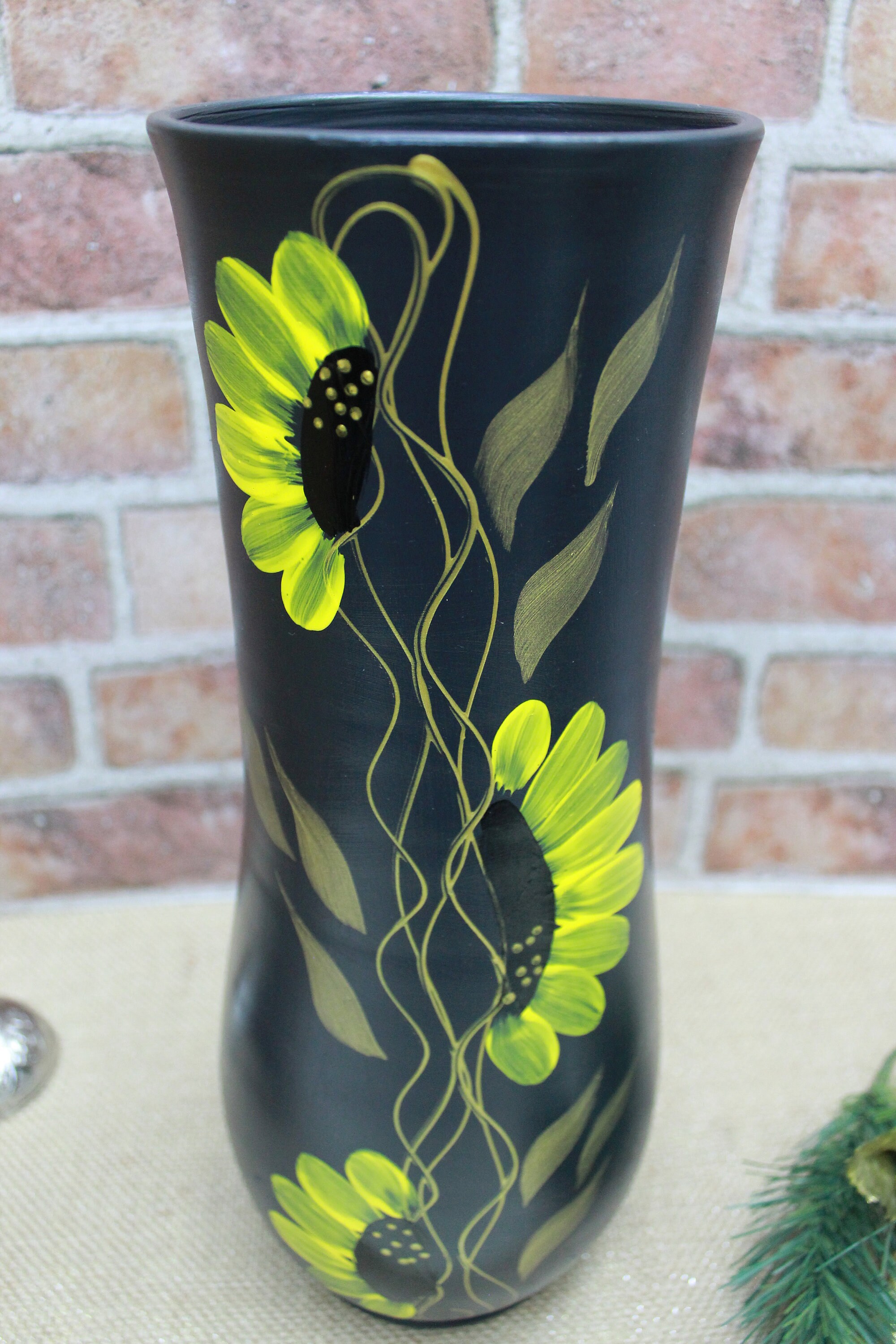 Floor Vase, Sunflower Vase, Handmade Vases, Tall Vase, Ceramic Vases