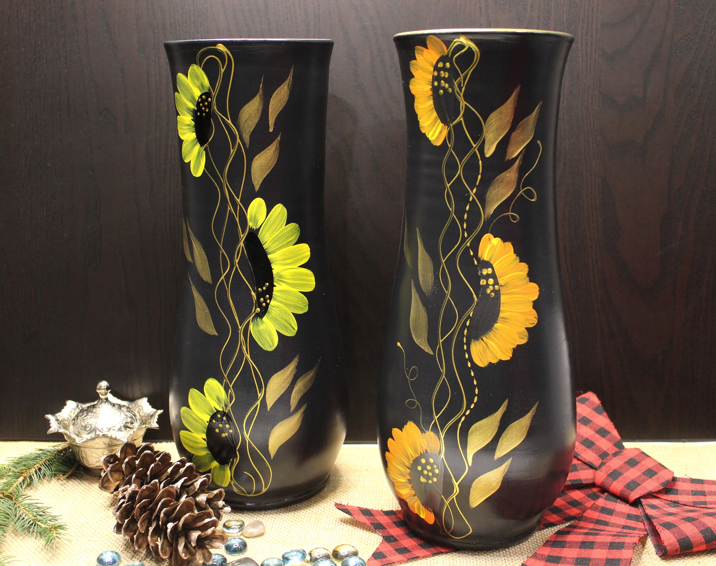 Floor Vase, Sunflower Vase, Handmade Vases, Tall Vase, Ceramic Vases