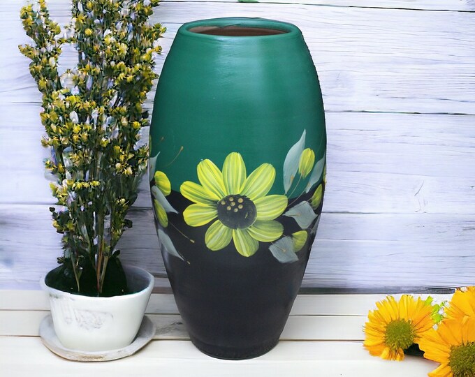 Sunflower Vase, Handmade Vases, Large Vases, Ceramic vases, Pottery gifts, Flower vases, Vases, Pottery Vases, Spring Decor, Gifts for mom