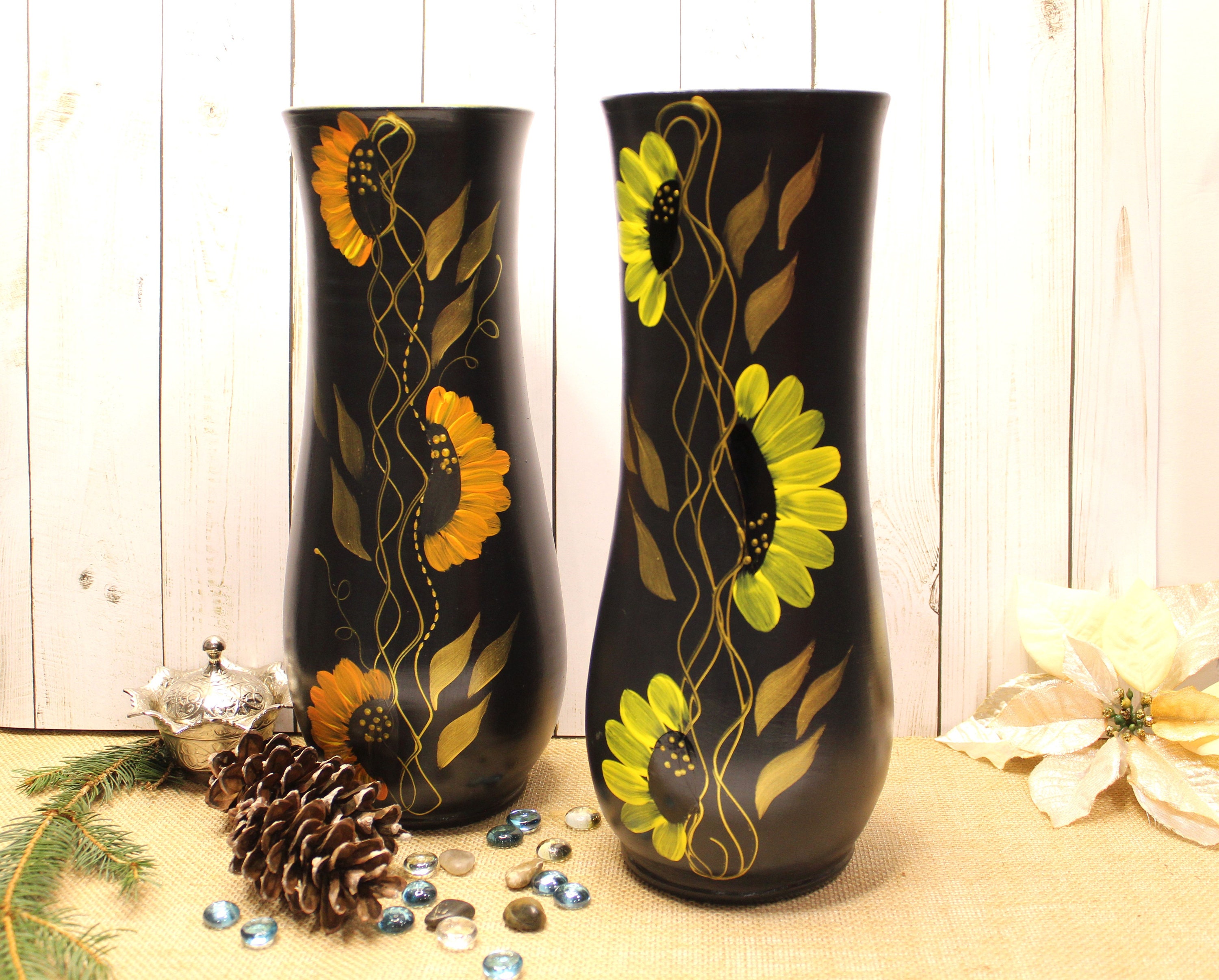 Floor Vase, Sunflower Vase, Handmade Vases, Tall Vase, Ceramic Vases