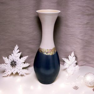 Handmade Ceramic Vase, 16in, Elegant Décor or Gift, Large Floor Vase, Pottery gifts, Flower Vase, Pottery Art Studio Home Decor