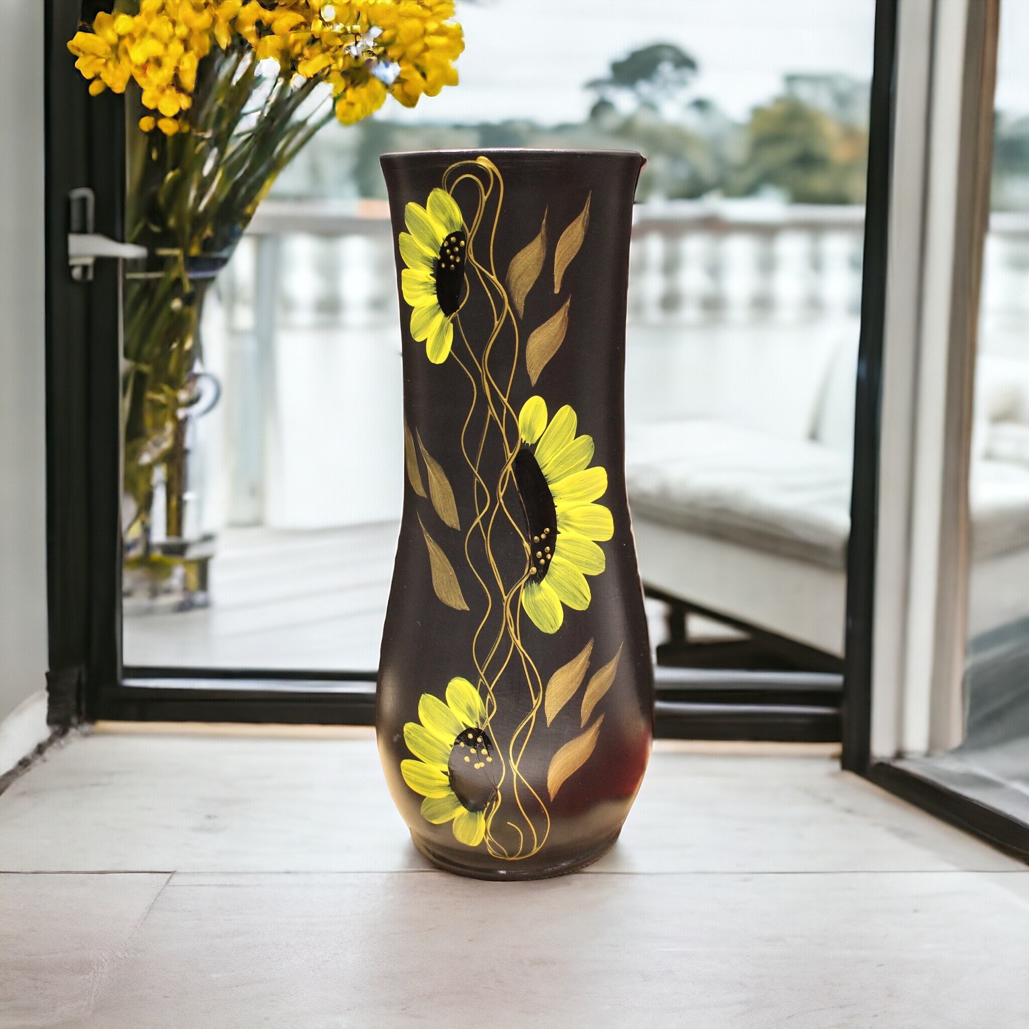 Floor Vase, Sunflower Vase, Handmade Vases, Tall Vase, Ceramic Vases