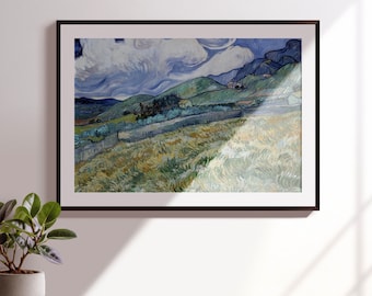 Van Gogh Saint-Rémy France landscape - Historical restored and color-corrected High Resolution downloadable