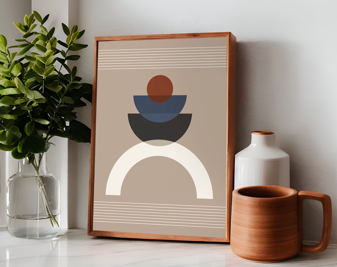 Bauhaus Style Poster Digital Download - Minimalist Modern Art Print ...