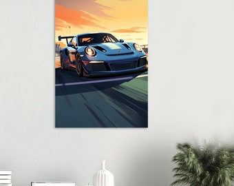 Porsche 911 GT Racing Glory: Art for Car Lovers