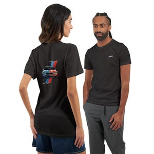 BMW M4 Competition T-shirt – Design On Back Logo Up Front – Sports Car Shirt