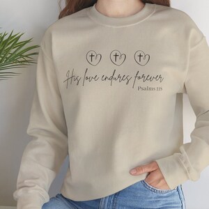 Religious Unisex Sweatshirt with Bible Verse, Christian Gift