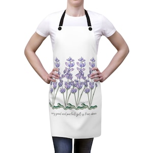Religious Cooking Apron - Kitchen Apron with Scripture