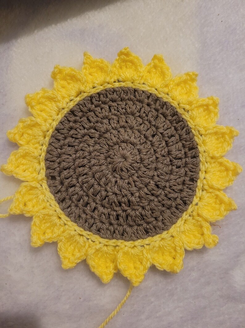 Sunflower Placemat crochet Pattern Etsy