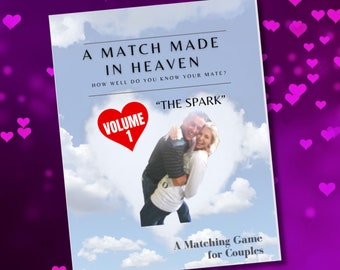 Match Made in Heaven - Printable Questions Game For Couples | Anniversary Game | Relationship Conversation Game