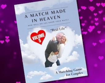 VOLUME 5: Match Made in Heaven - Printable Questions Game For Couples | Anniversary Game | Relationship Conversation Game