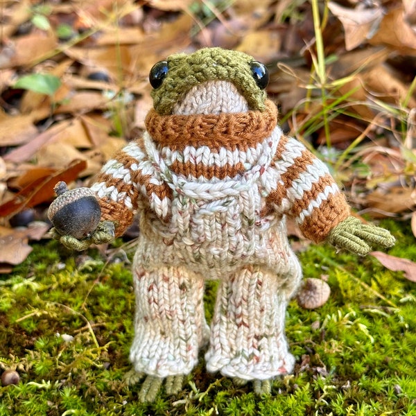 Custom Knitted Frog