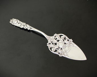 Vintage zilveren taartvorm met rozenpatroon Zweden