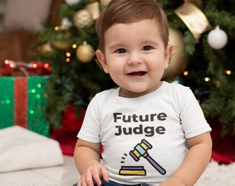 Future Judge Infant Toddler Tee, Funny Baby T-shirt, Toddler Tshirt, Gender Neutral Kids T-shirt