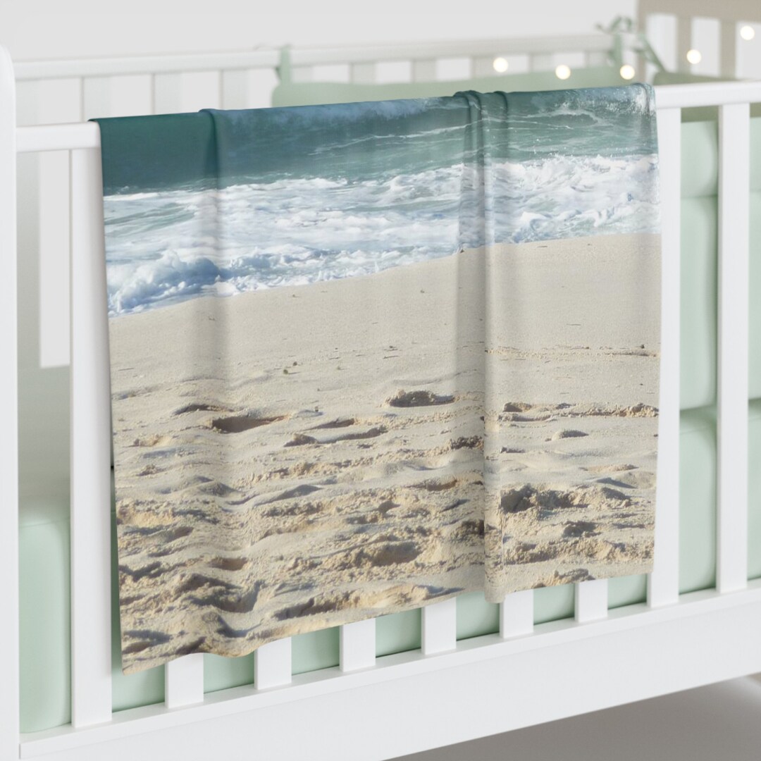 Ocean Baby Swaddle Blanket, Beach Blanket, Baby Blanket, Ocean Throw Blanket Etsy