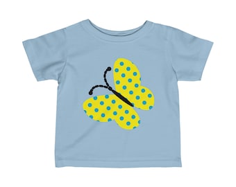 Schmetterling-Säuglings-Kleinkind-T-Stück, Baby T-shirt, Säuglings-T-Shirt, Kleinkind-T-Stück