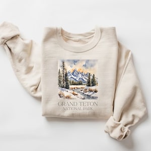 Grand Teton National Park Sweatshirt, Grand Teton Shirt, Grand Teton Crewneck, Grand Teton National Park Wyoming Sweatshirt,Grand Teton Gift