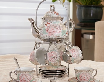 値下げ交渉可】茶托付 蓋付 茶器揃 - メルカリ