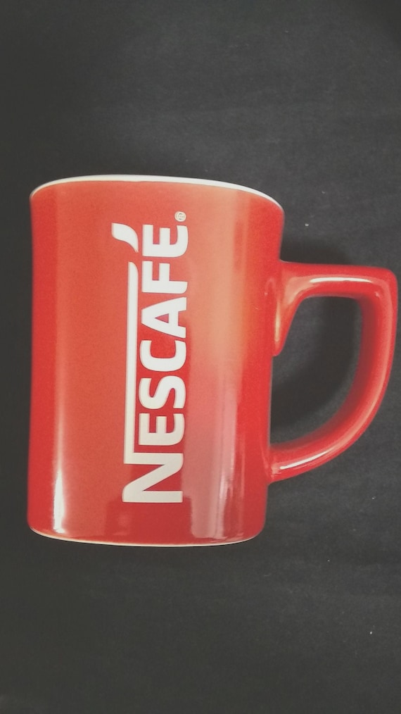 1 Brand New 8 0z Red Nescafe Coffee Cup Mug Gift Collectible