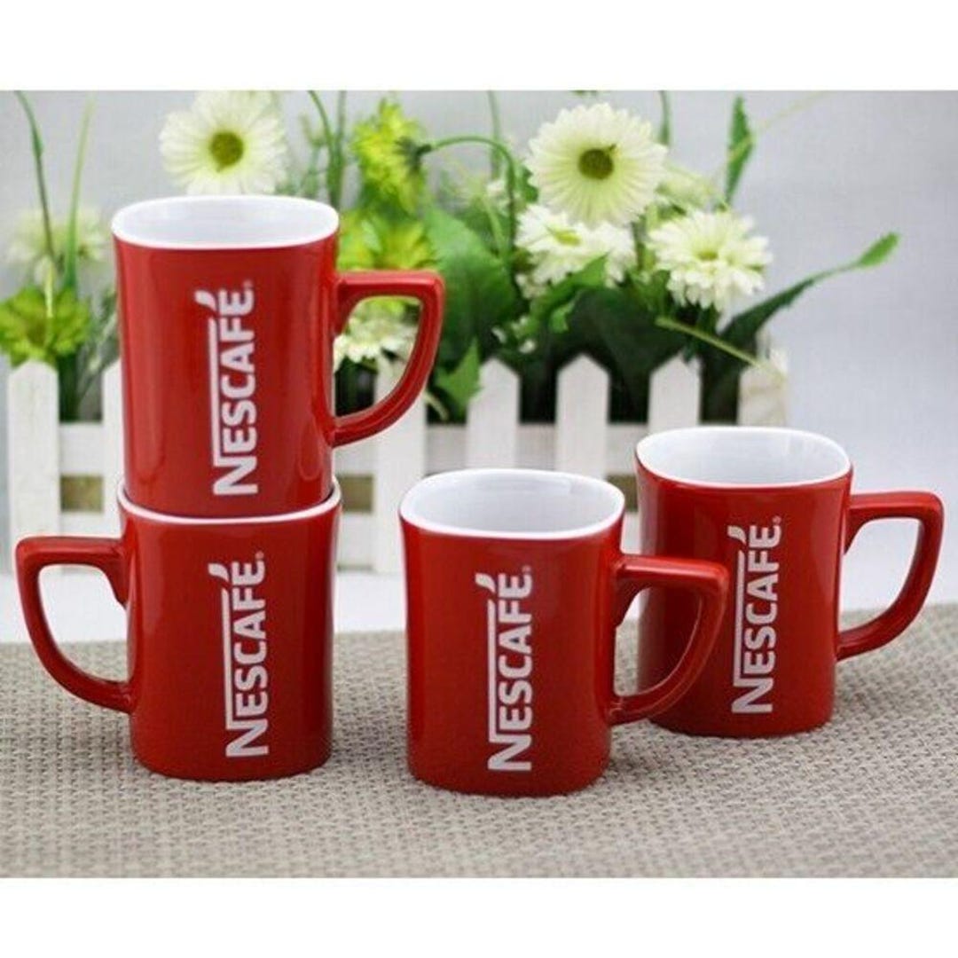 4 Brand New Nescafe Instant Coffee Red 8oz Cup Mug - Etsy 4 Brand New Nescafe Instant Coffee Red 8oz Cup Mug - Etsy