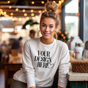 white crewneck