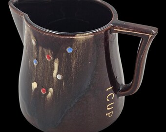 Vintage Tilso Dunkelbraun 1 Tasse Messbecher aus Japan