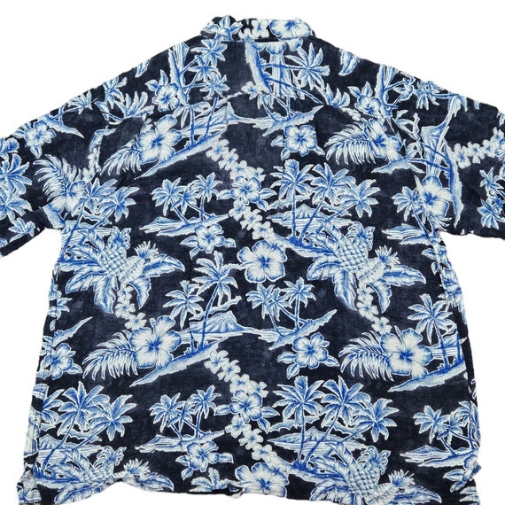 Batik Bay Vintage Hawaiian Button Up Short Sleeve… - image 5