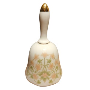 Crowning Touch Collection Bell Floral Porcelain Bell Made In Japan
