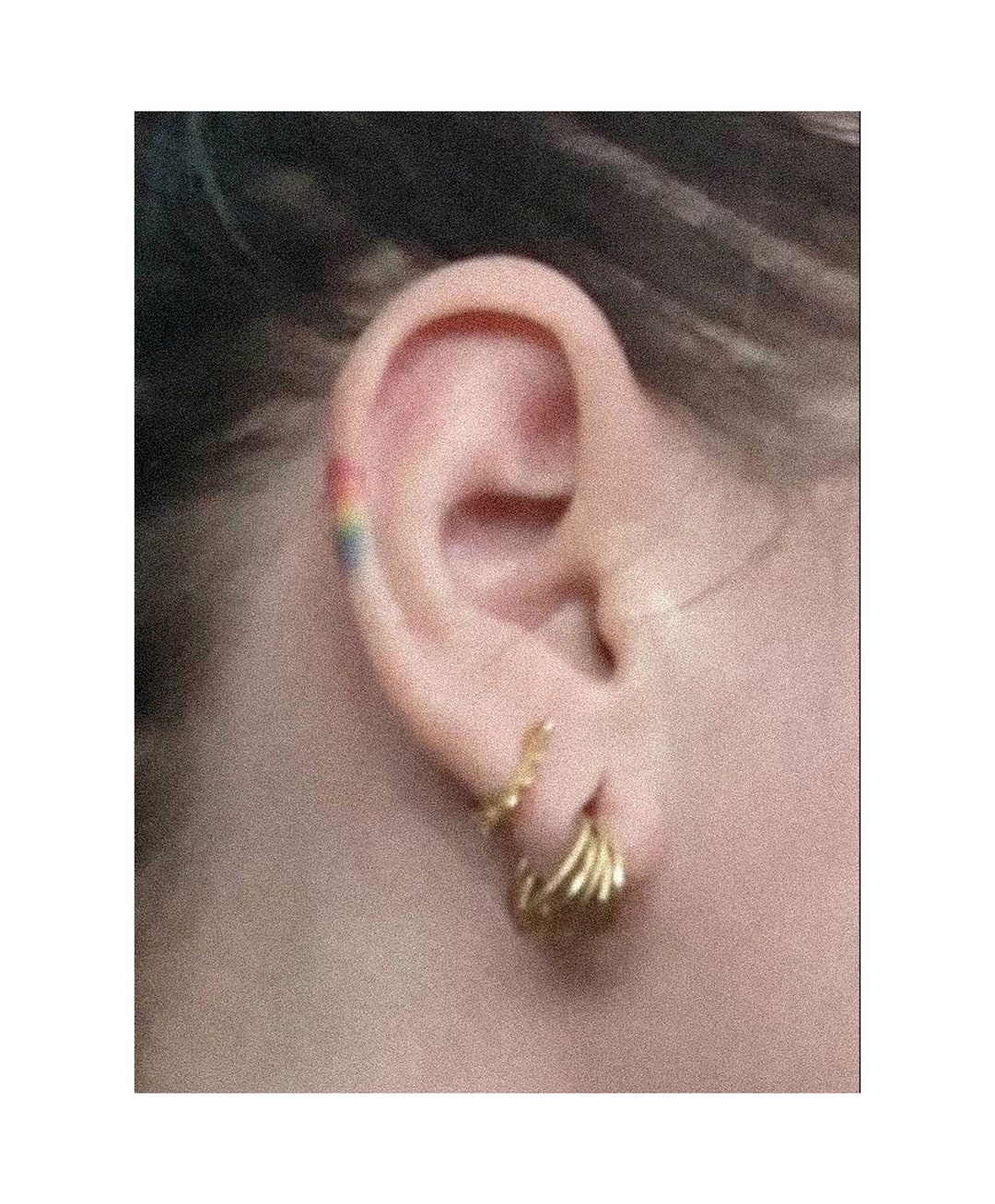 Multi Ring Stack and Lobe Wraps for Stretched Ears Stainless Steel Clicker Rings Ear Hangers