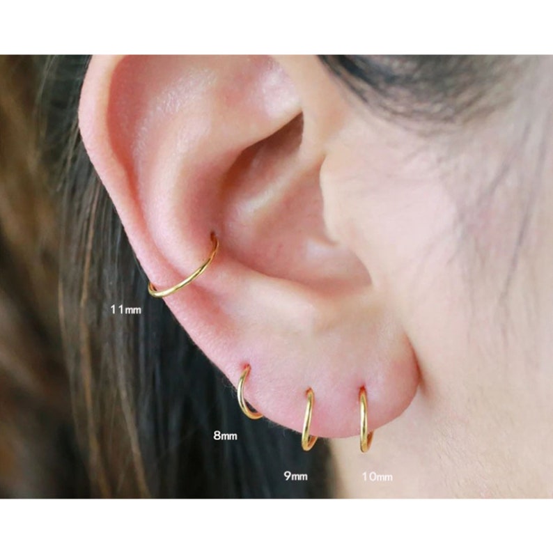 Titanium Nose Ring 3-Pack Titanium Hinge Segment Rings Nose