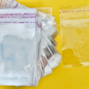 Clear Plastic Self Seal Bags Favor Bags Treat Bags Clear Favor Bags Halloween Treat Bags Goodie Bags