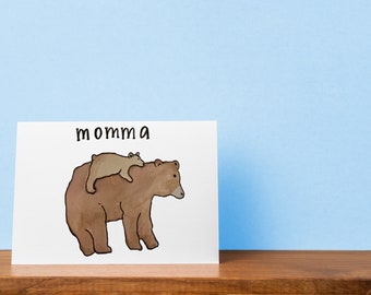 Momma bear - card for mom