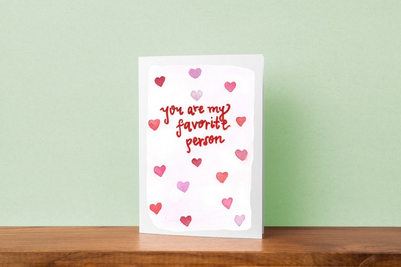 You are my favorite person love card couple card Valentine image 1