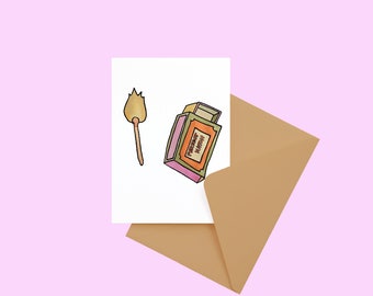 Perfect Match - Valentine's Card, Love Greeting Card