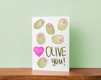 Olive You Card