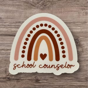 School Counselor Sticker | Rainbow Counselor Sticker | School Counselor Gift