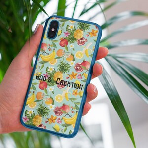 Christian Phone Cases, God&#39;s Creation Fruit Designs, Unique Christian Gifts for Any Occasion, everyone, phone cover colorful, ideal present