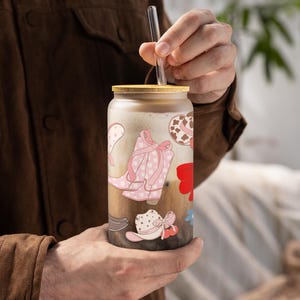 Vaso con forma de lazo Coquette Boots: elegante vaso de 16 oz