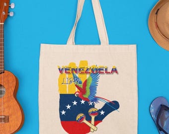 Tropical Parrot Design tote bag, Eco-Friendly Travel, Reusable Souvenir Bag, colorful bird decor, shopping canvas tote