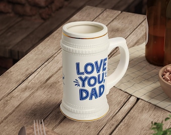 Personalized Beer Stein: Father & Son German Mug - Birthday Gift