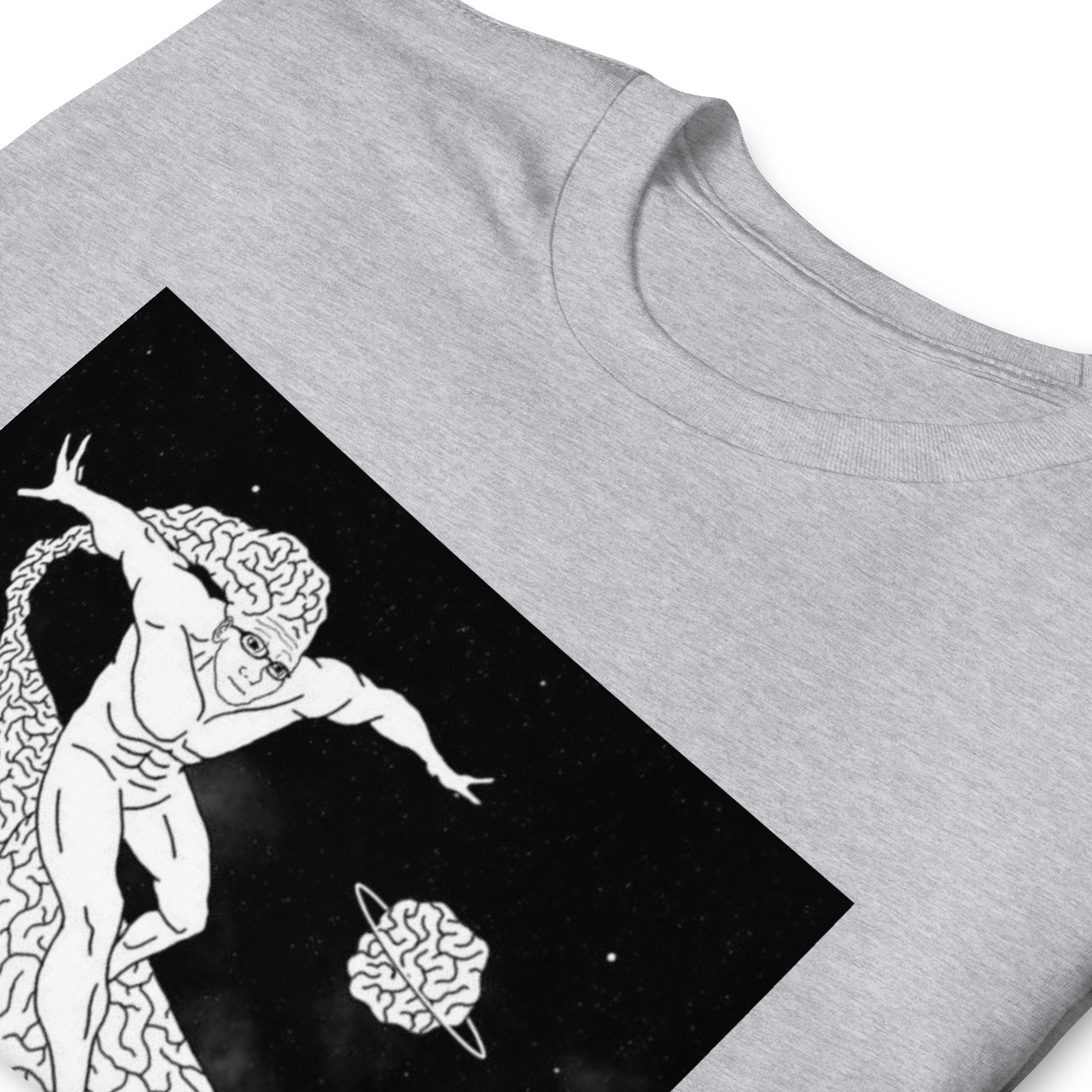 Big Brain Silver Surfer Wojak Meme T-shirt - Etsy
