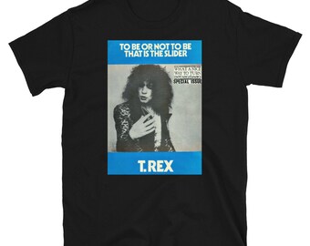 Vtg 70s 80s T Rex Marc Bolan T-shirt Red M/l Trex Classic Glam