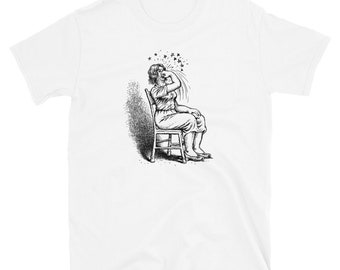 robert crumb charles bukowski woman punching herself in the face t-shirt