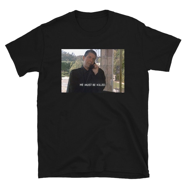 leonard cohen guest star miami vice he must be killed t-shirt