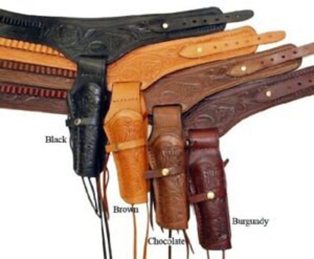 Cowboy-holster lederen cowboy wapenriem, verstelbare westernwapenriem