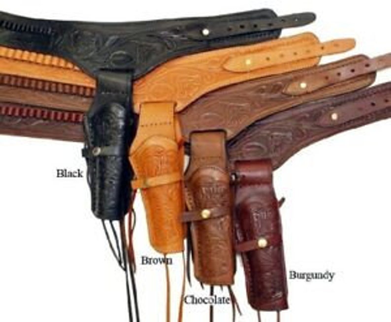 Cuir fait main WESTERN COWBOY STYLE Peau de vache véritable 22/.38/356