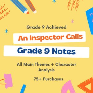 GCSE English Literature An Inspector Calls Revision Notes Grade 9