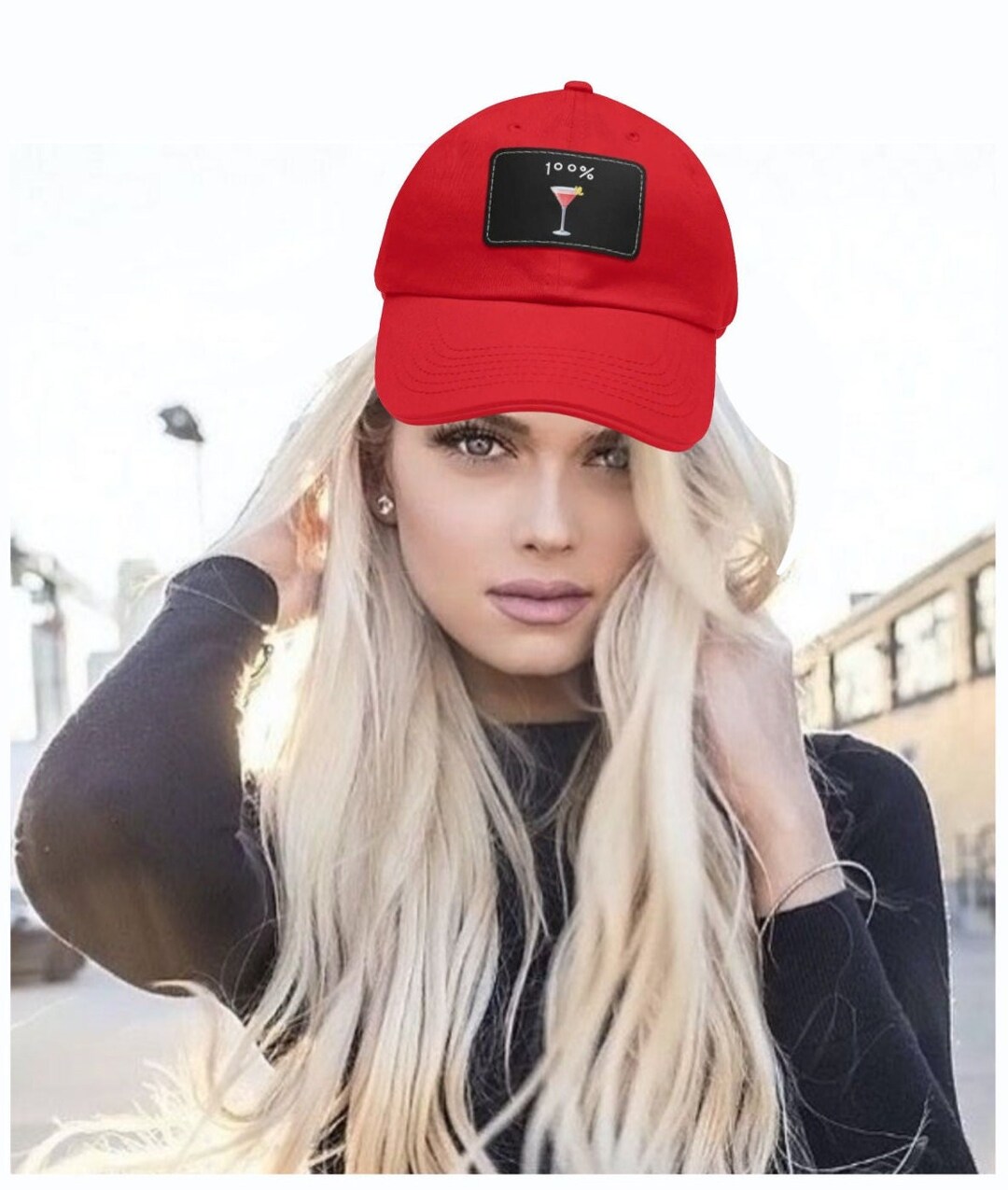 Martini Baseball Cap, Men's Hat, Women's Hat for Happy Hour, Gift for Friend 100 cosmo Martini